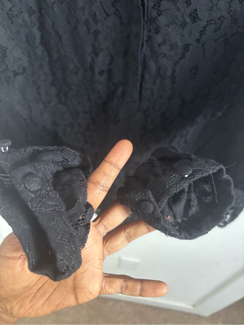 Torrid BLACK HARPER LACE PULLOVER 2X Sheer Floral Whimsigoth Derek Romantic - Picture 6 of 8